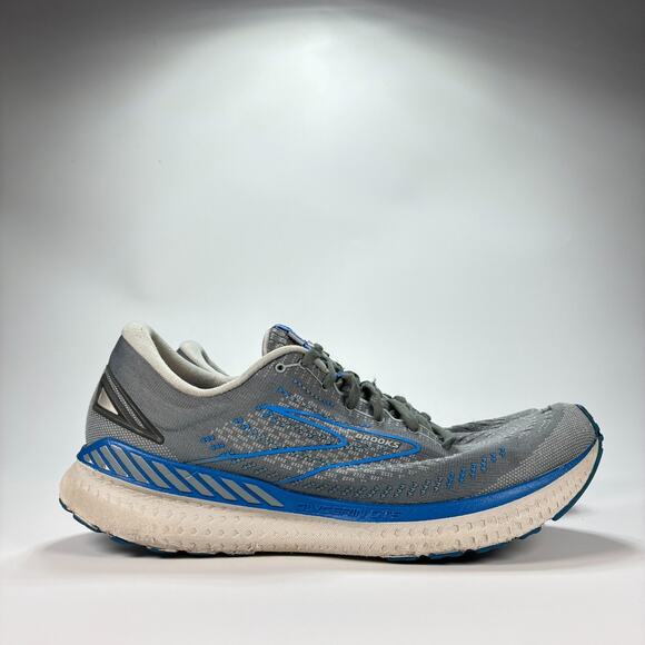 Brooks Glycerin GTS 19 Blue Gray Running Training Shoes 1103571D095 Mens Size 13 - Picture 1 of 9